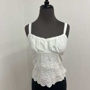URBAN Romantics White Lace Camisole Top